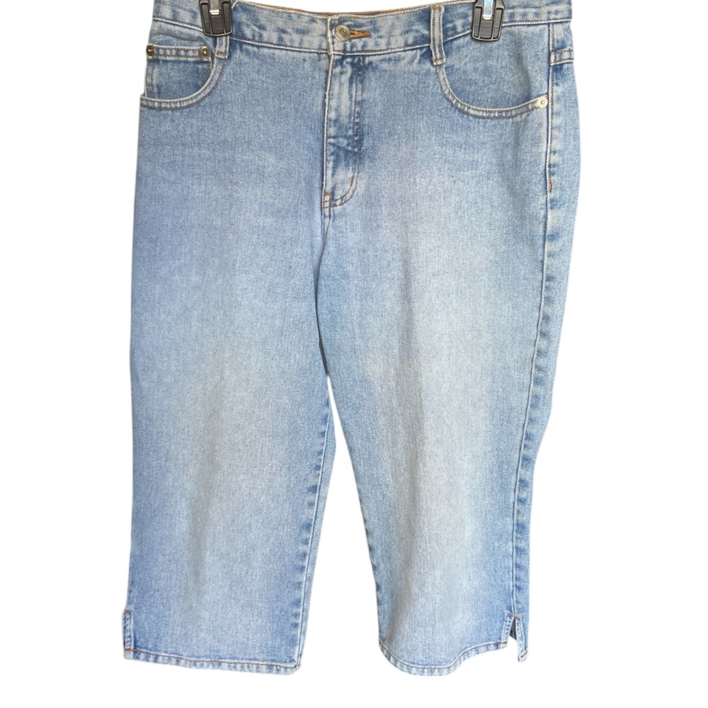 Maurice Brand light blue denim Capri jeans